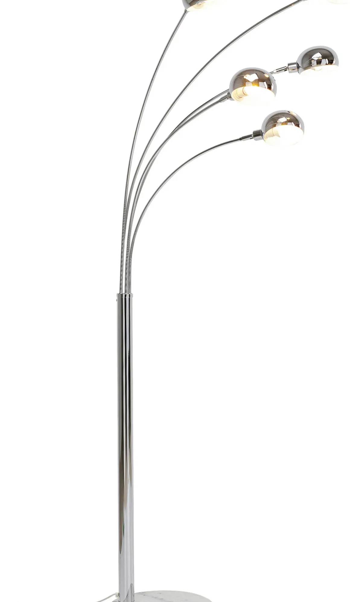 Golvlampa Five Fingers - Femarmad Lampa, Krom, 215cm - KARE Design