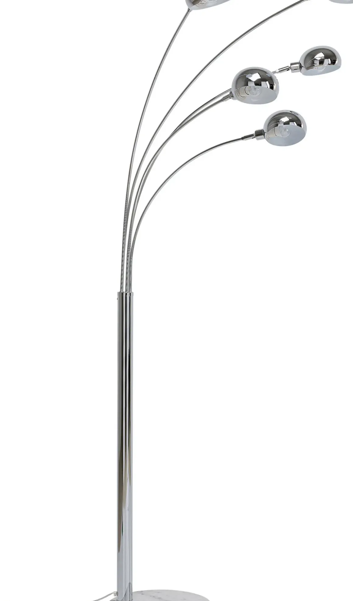 Golvlampa Five Fingers - Femarmad Lampa, Krom, 215cm - KARE Design