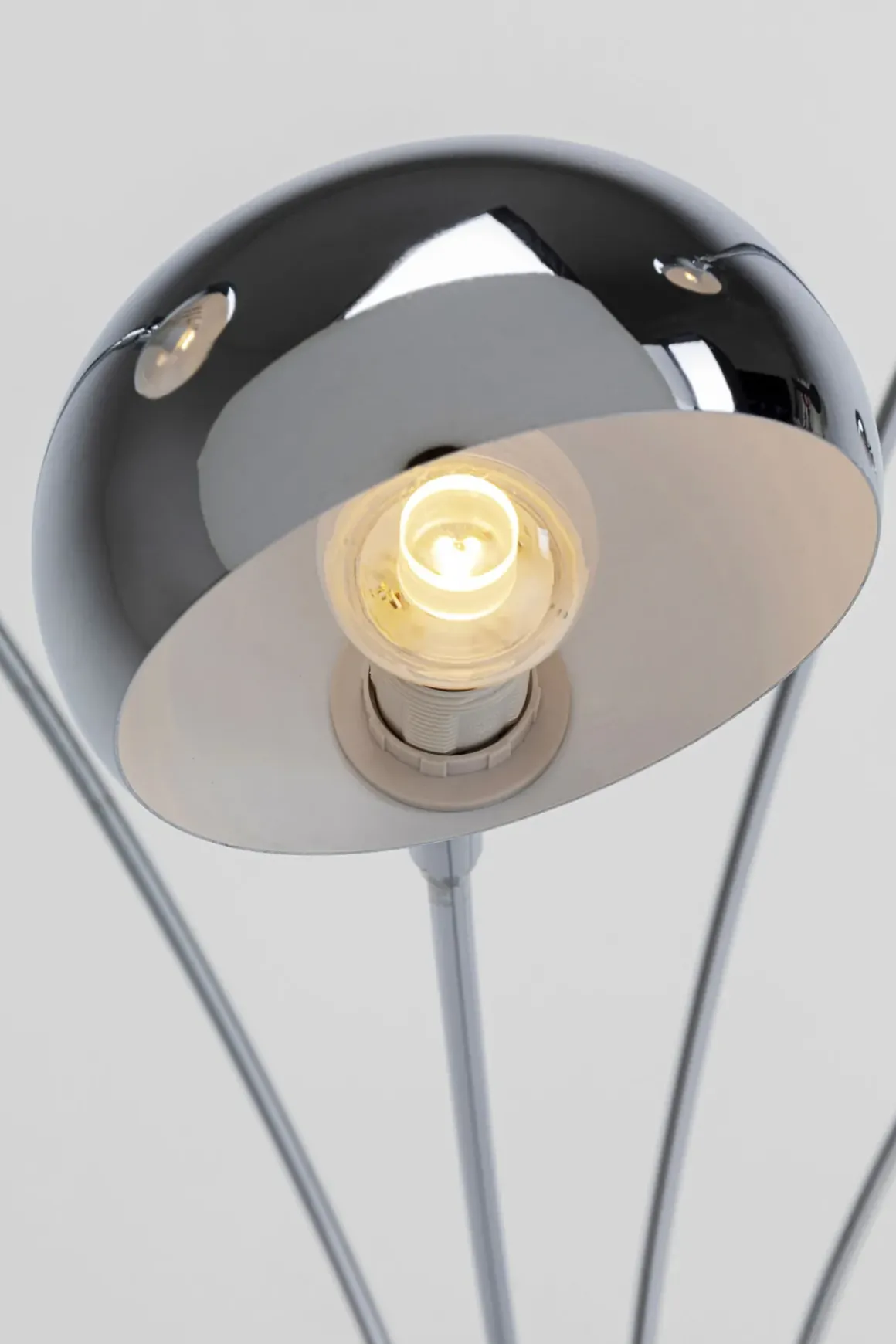 Golvlampa Five Fingers - Femarmad Lampa, Krom, 215cm - KARE Design