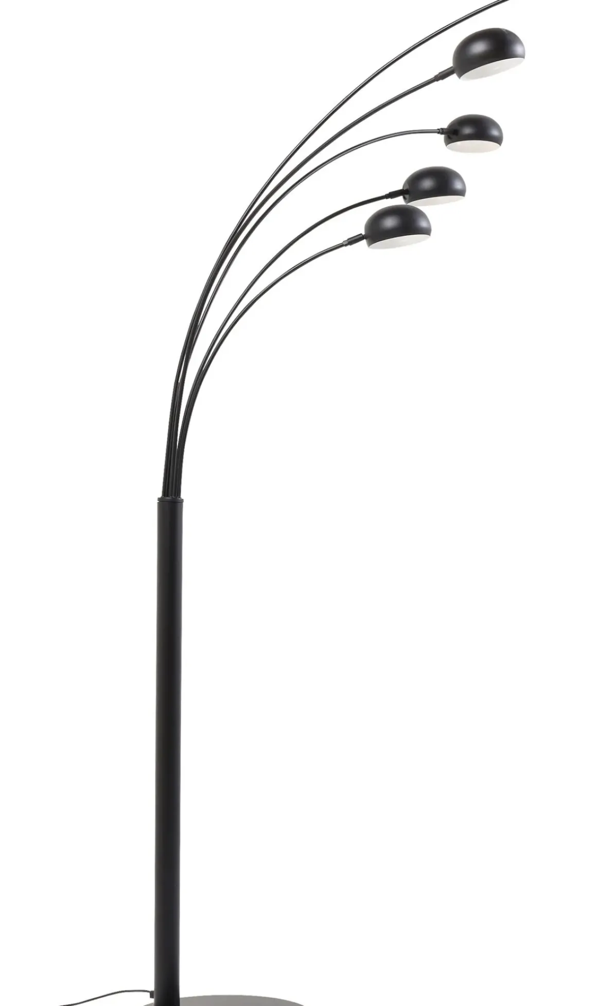 Golvlampa Five Fingers - Femarmad Lampa, Matt Svart, 201cm - KARE Design