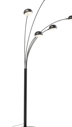 Golvlampa Five Fingers - Femarmad Lampa, Matt Svart, 201cm - KARE Design