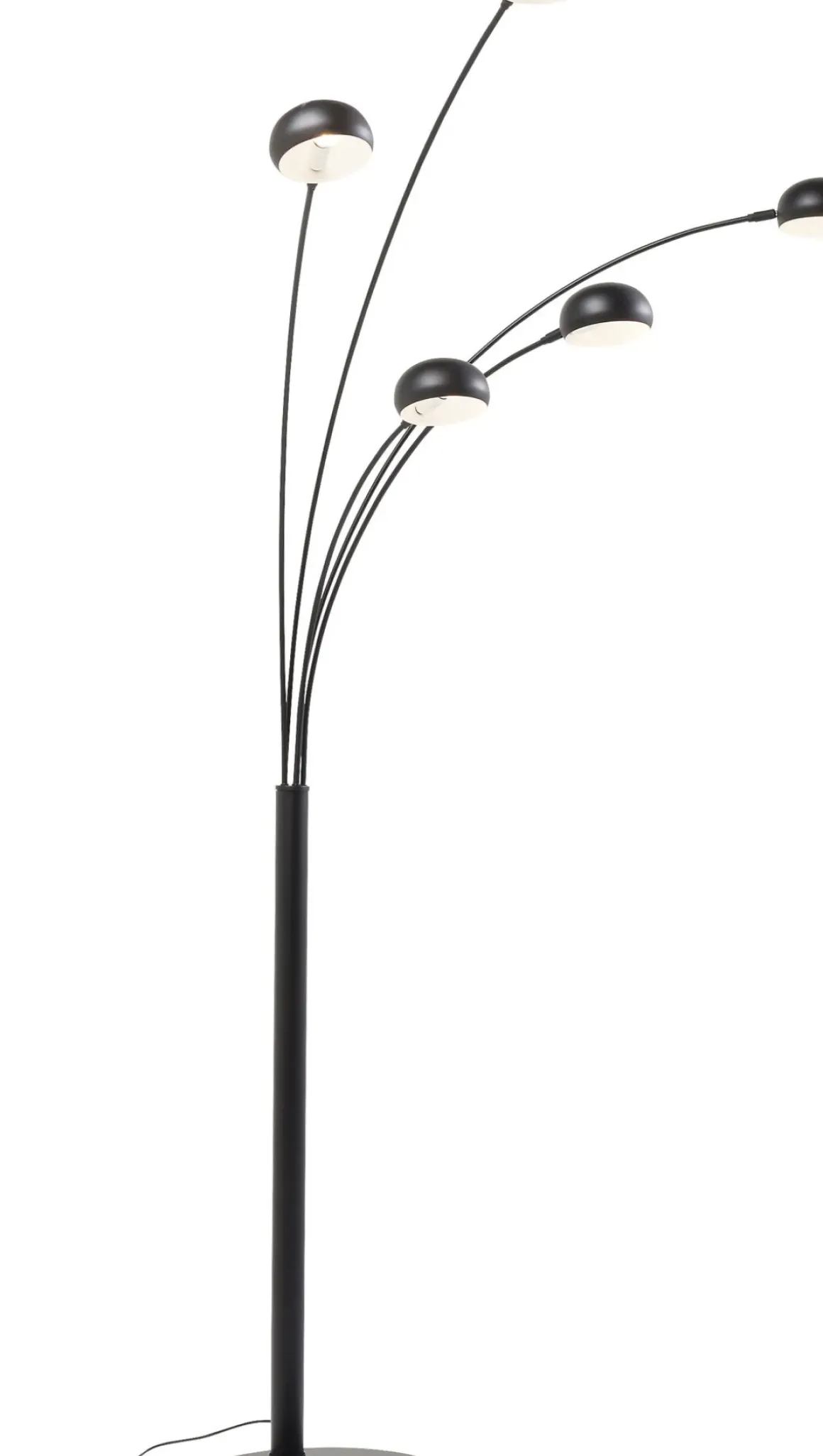 Golvlampa Five Fingers - Femarmad Lampa, Matt Svart, 201cm - KARE Design