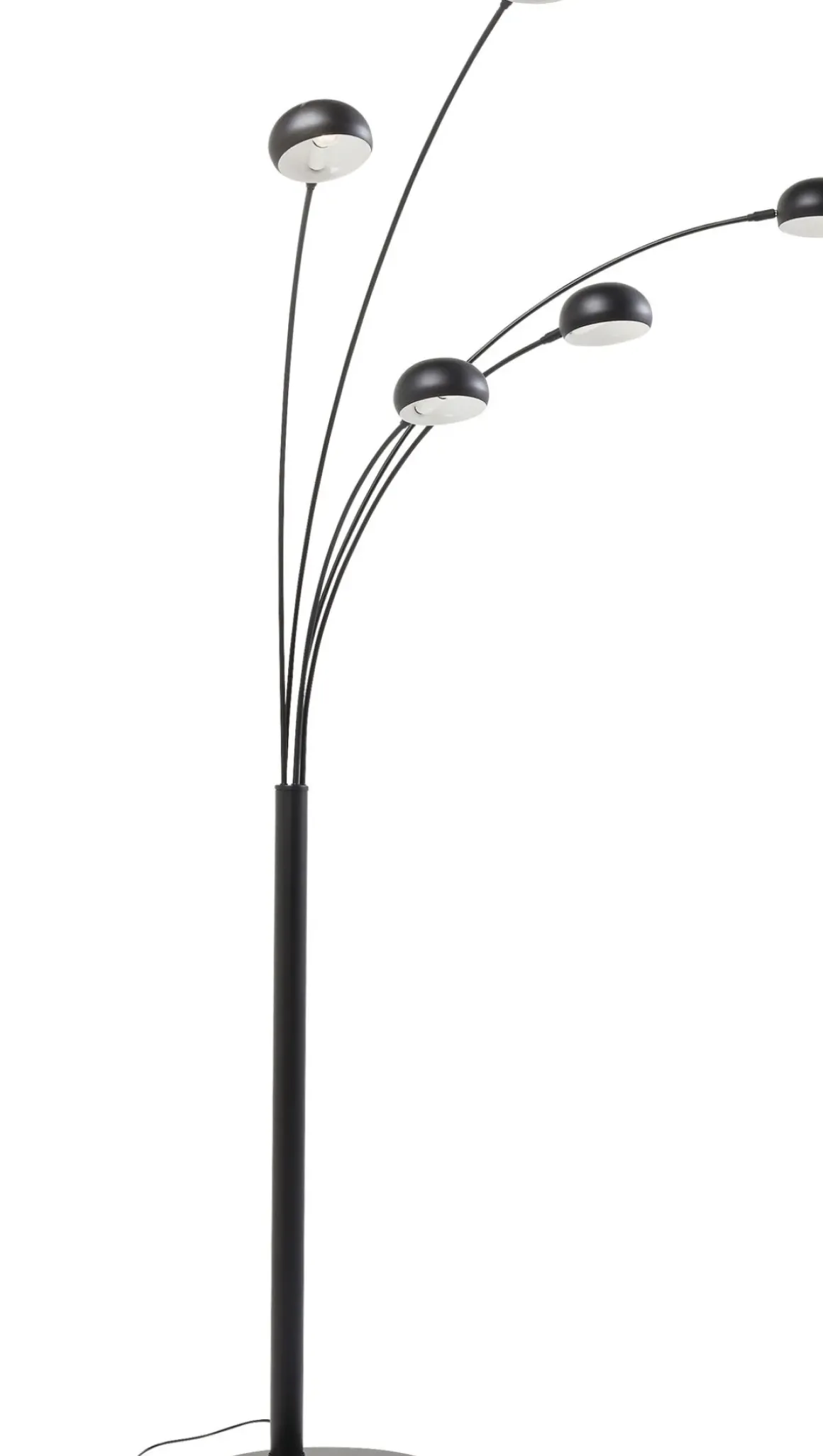 Golvlampa Five Fingers - Femarmad Lampa, Matt Svart, 201cm - KARE Design