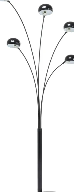 Golvlampa Five Fingers - Femarmad Lampa, Matt Svart, 201cm - KARE Design