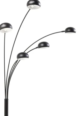 Golvlampa Five Fingers - Femarmad Lampa, Matt Svart, 201cm - KARE Design