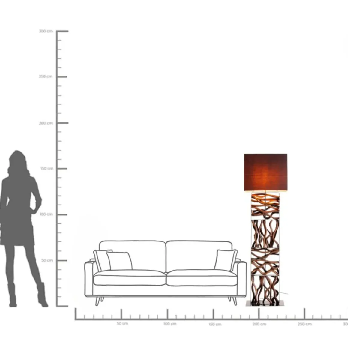 Golvlampa Lamp Nature Wave - KARE Design