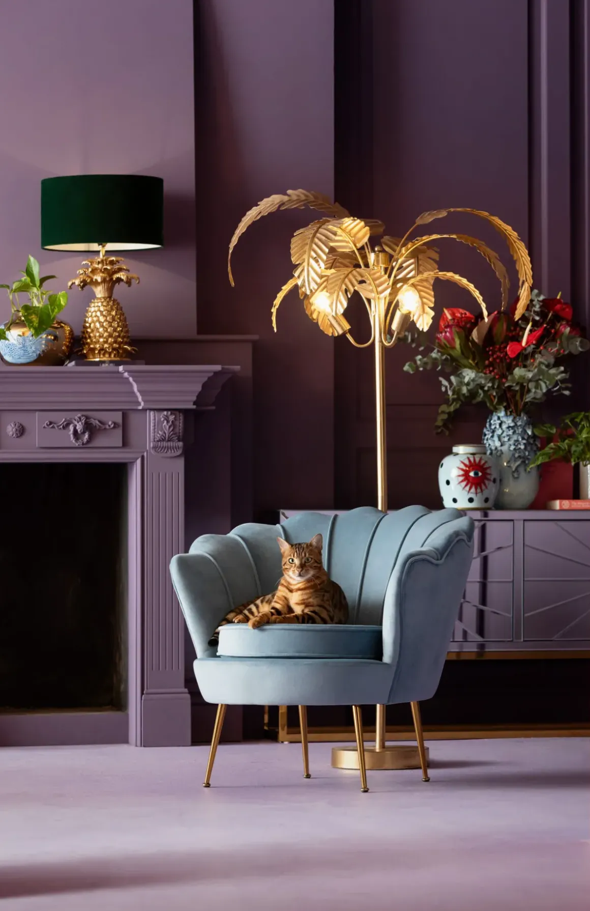 Golvlampa Palmera, 170cm - KARE Design