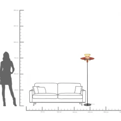 Golvlampa Riva - 160cm - KARE Design