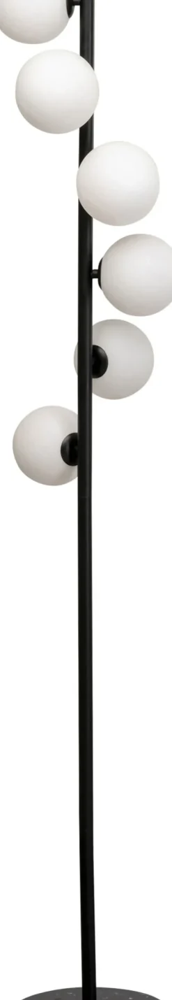 Golvlampa Scala Balls - Svart/Milky, 160cm - KARE Design