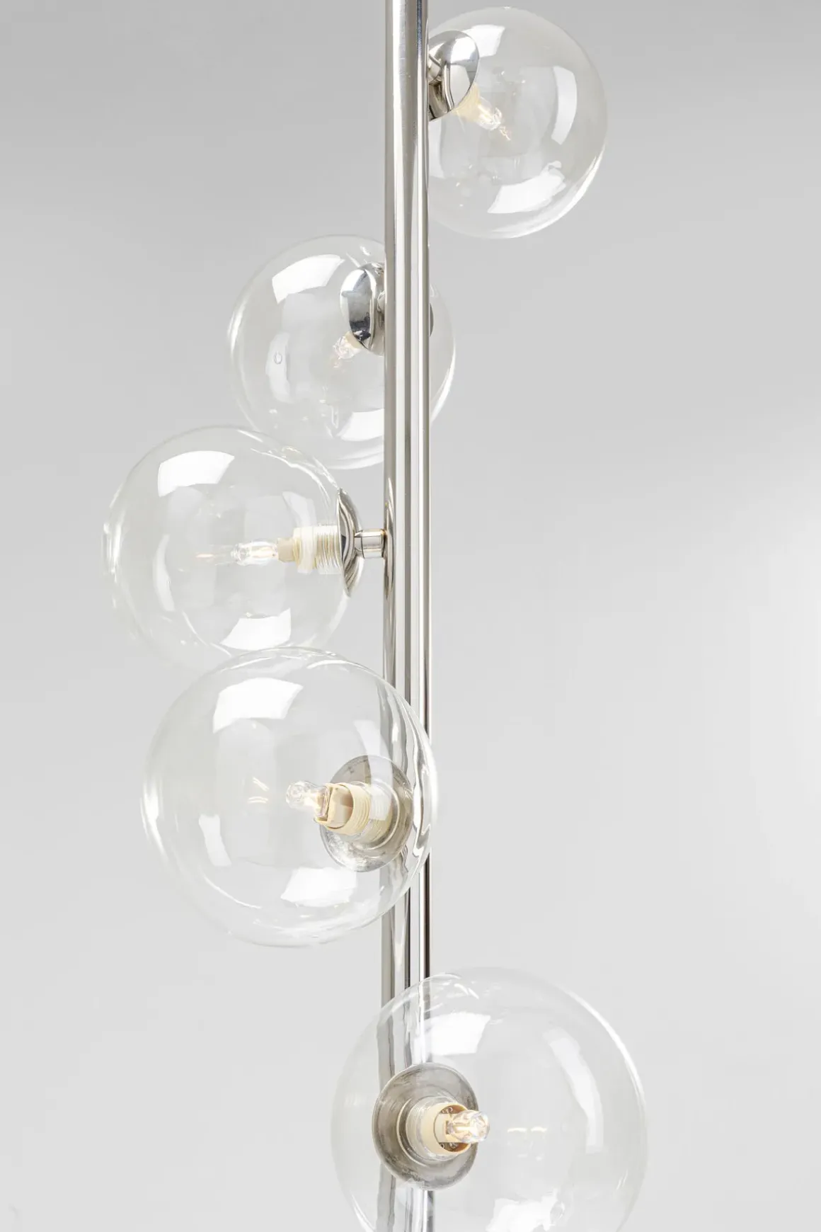 Golvlampa Scala Klot - Glas/ Krom, 160 cm - KARE Design
