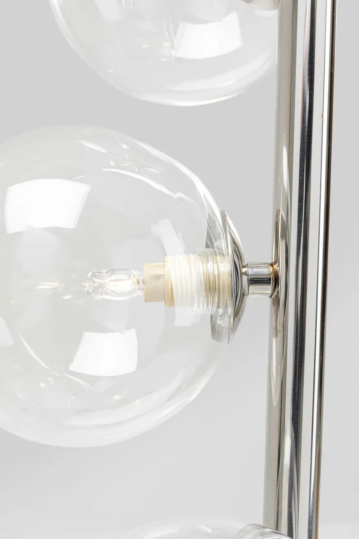 Golvlampa Scala Klot - Glas/ Krom, 160 cm - KARE Design
