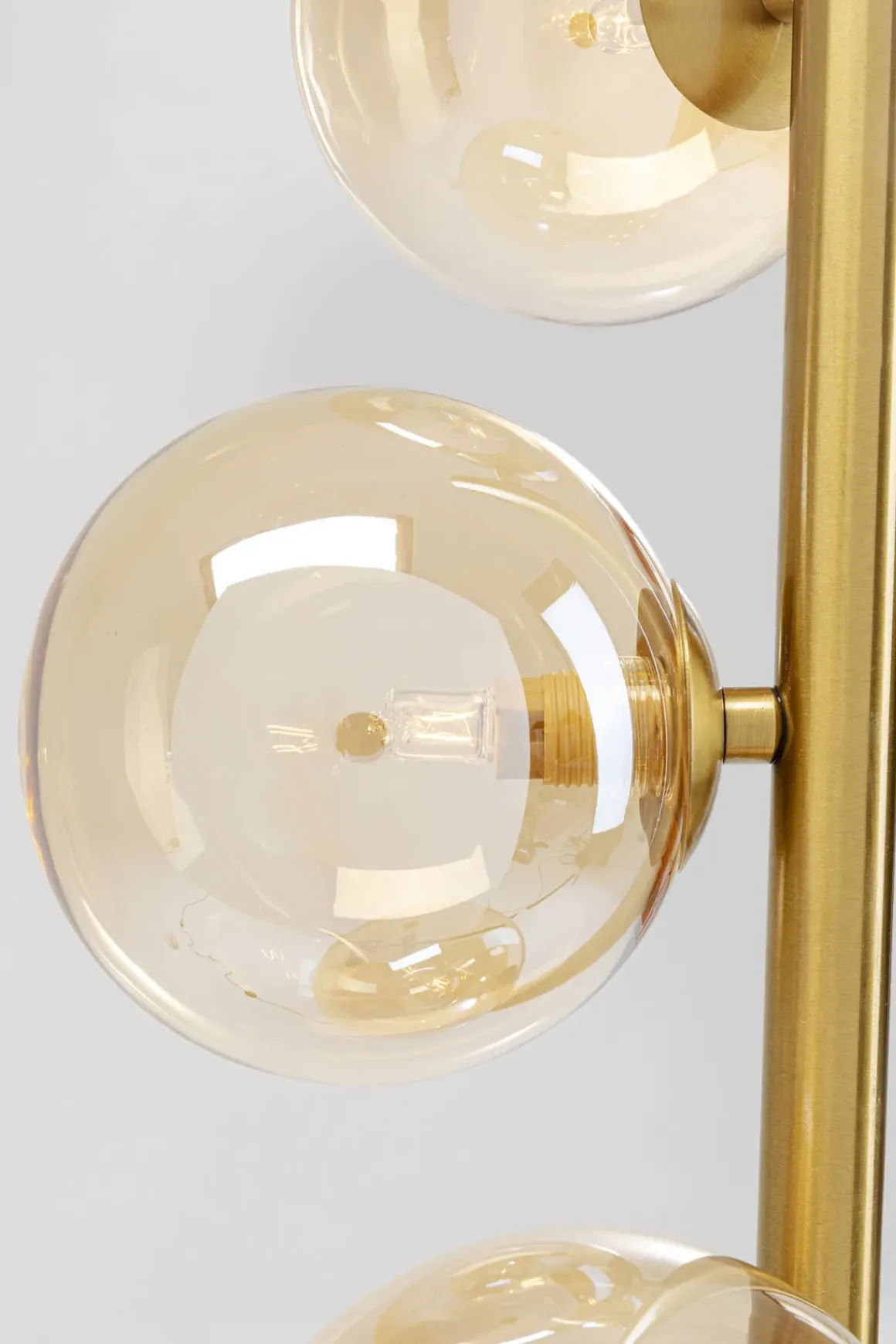 Golvlampa Scala Klot - Glas/ Mässing, 160 cm - KARE Design