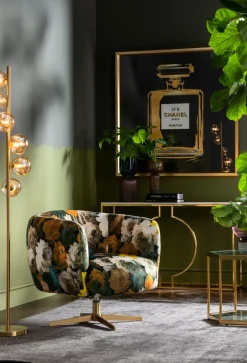 Golvlampa Scala Klot - Glas/ Mässing, 160 cm - KARE Design