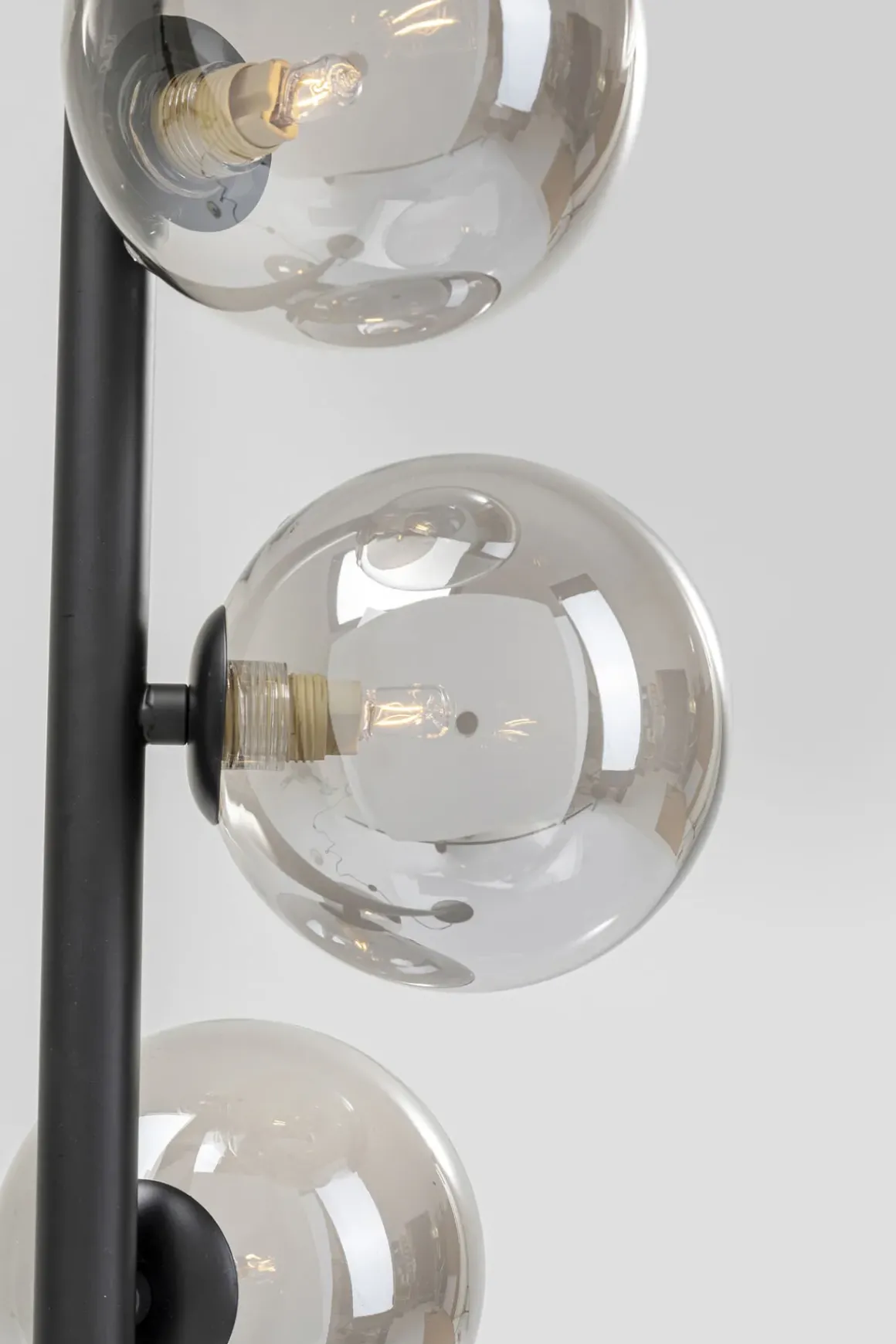 Golvlampa Scala Klot - Glas/ Svart, 160 cm - KARE Design