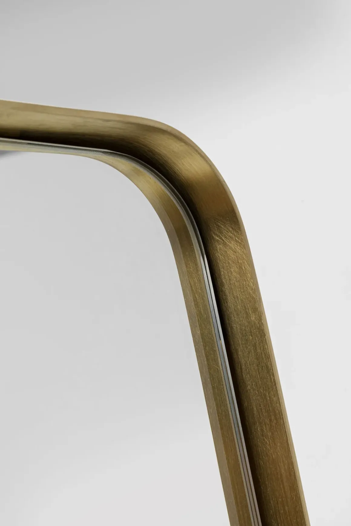 Golvspegel Curve Arch - Mässing, 160x55cm - KARE Design