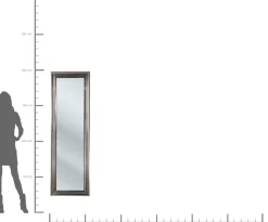 Golvspegel Eve - Ram i Silver, 180x55cm - KARE Design