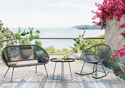 Gungstol Trädgård Acapulco - Svart - KARE Design