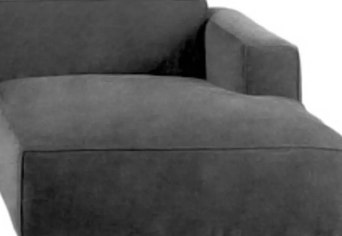 Henry Elements Ottoman - Grå Läder Höger - KARE Design