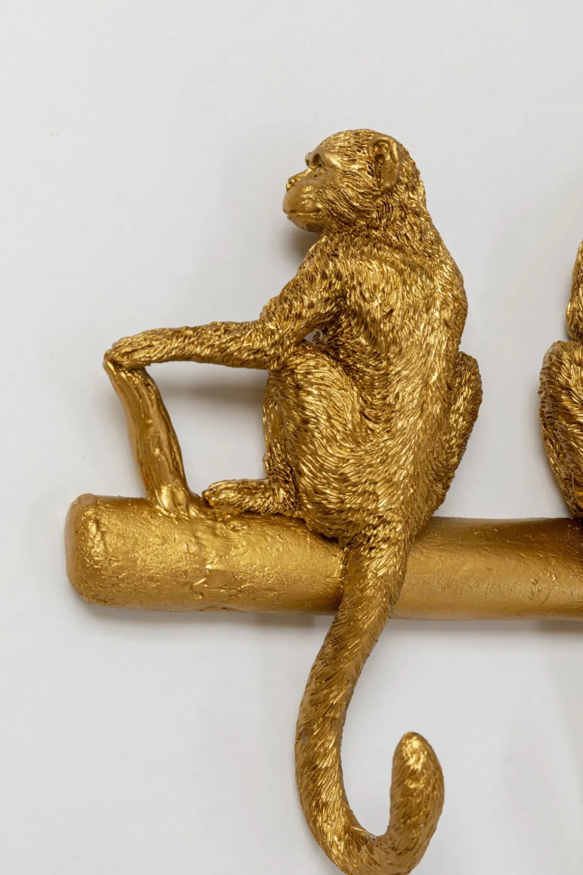Hängare Monkey - Guld, 8 Krokar - KARE Design