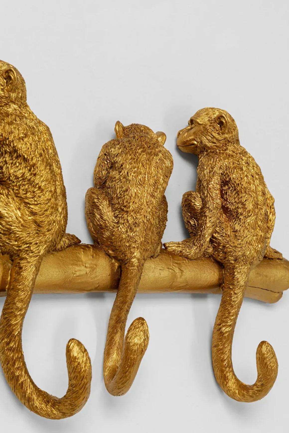 Hängare Monkey - Guld, 8 Krokar - KARE Design