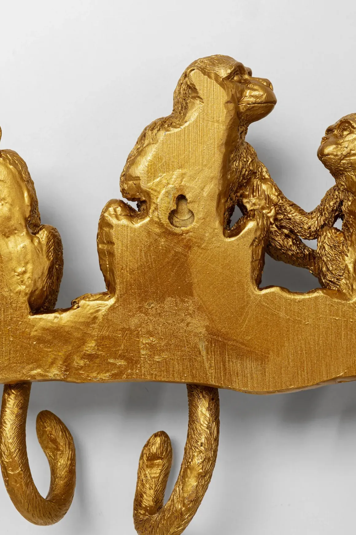 Hängare Monkey - Guld, 8 Krokar - KARE Design