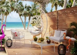Hängstol Ibiza Vit - KARE Design