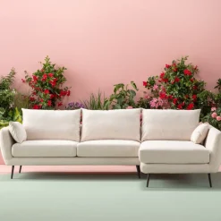 Hörnsoffa Amalfi - Creme Höger, 275x159cm - KARE Design