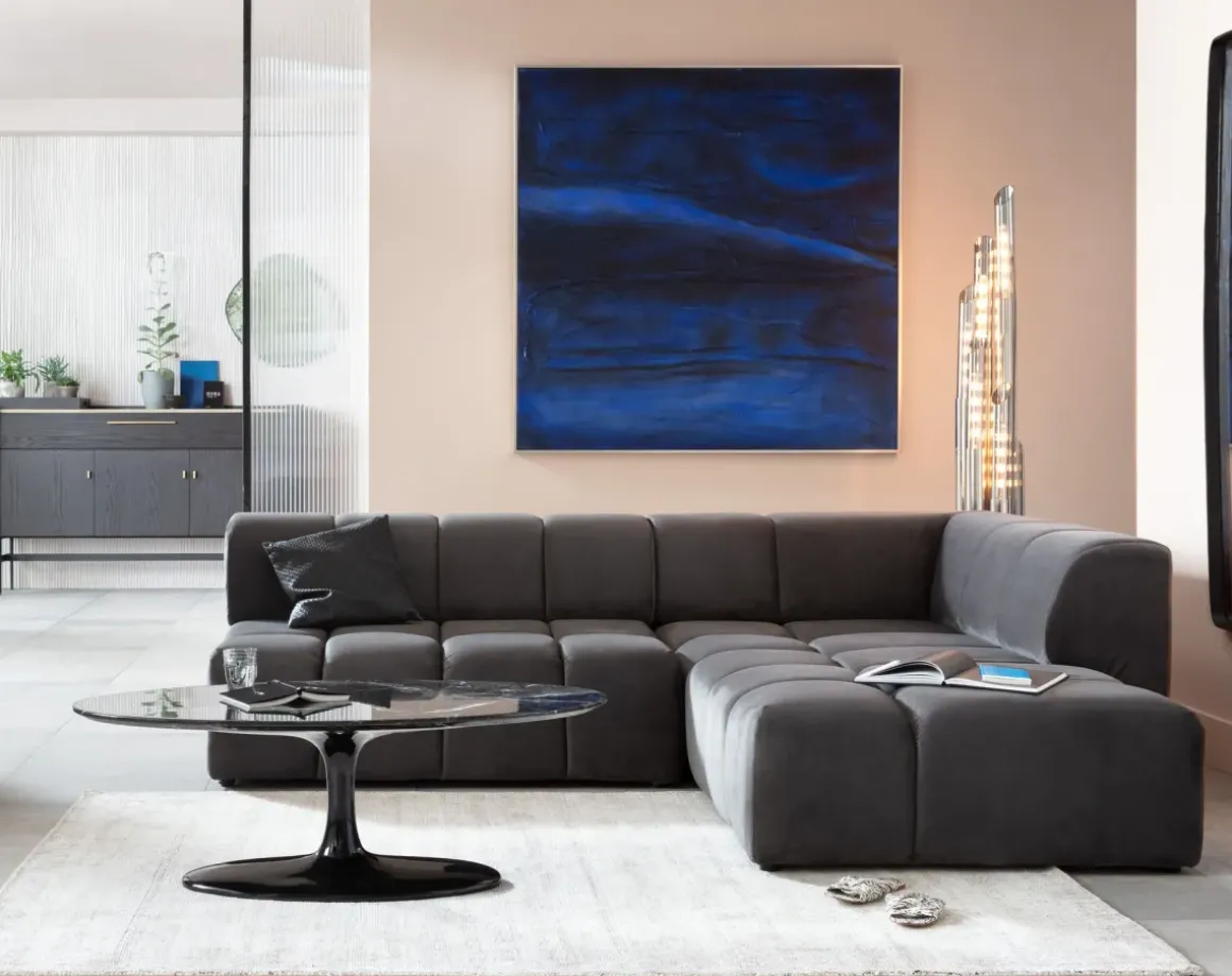 Hörnsoffa Belami - Grå Höger, 265x210cm - KARE Design