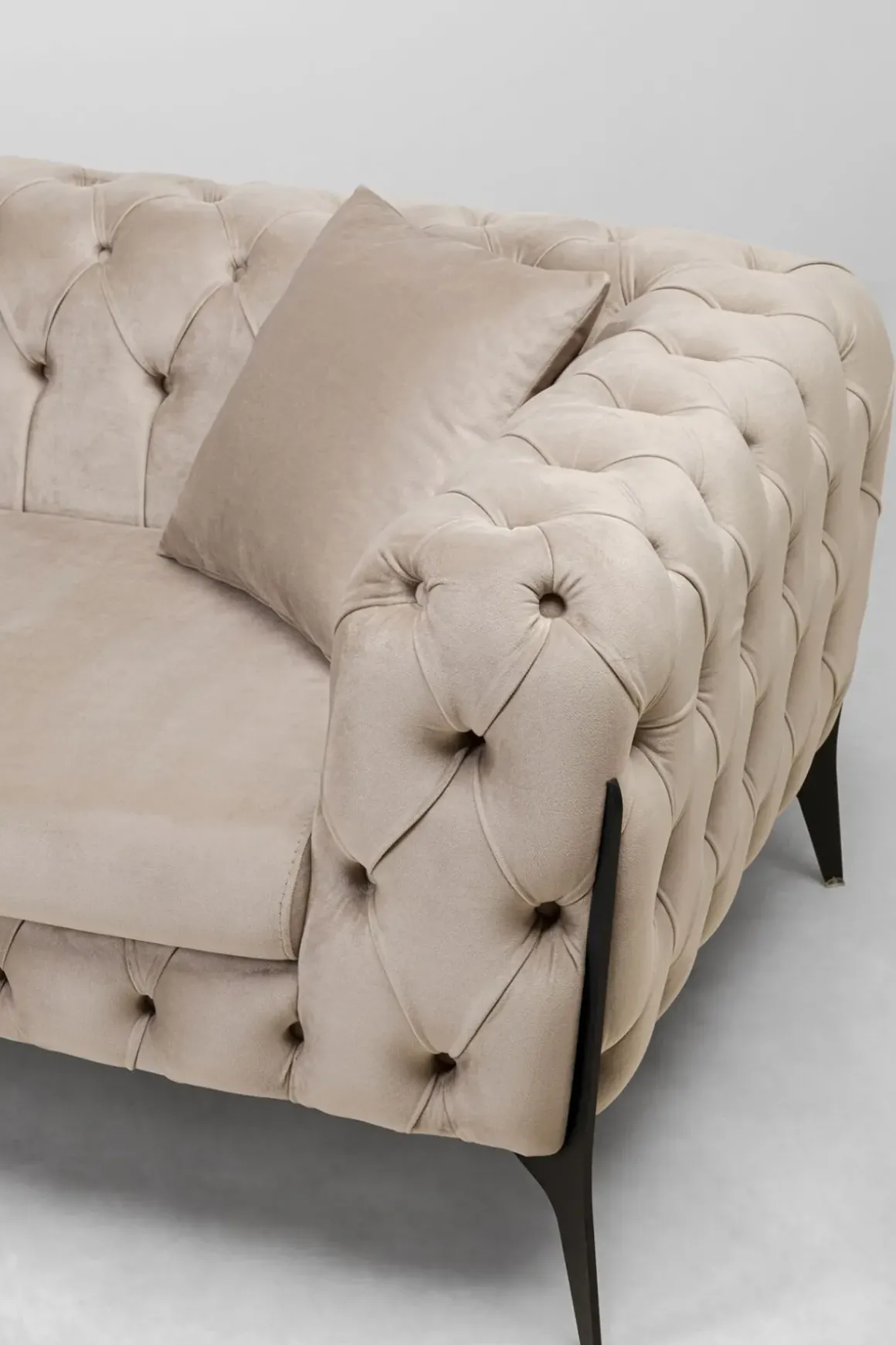 Hörnsoffa Bellissima - SammetsTaupe, Vänster, 240x180cm - KARE Design