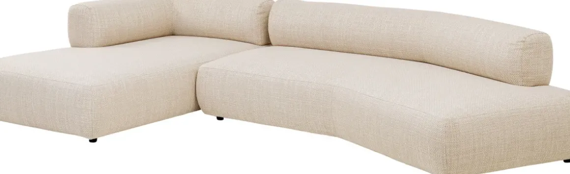 Hörnsoffa Bow - Cream Vänster - KARE Design