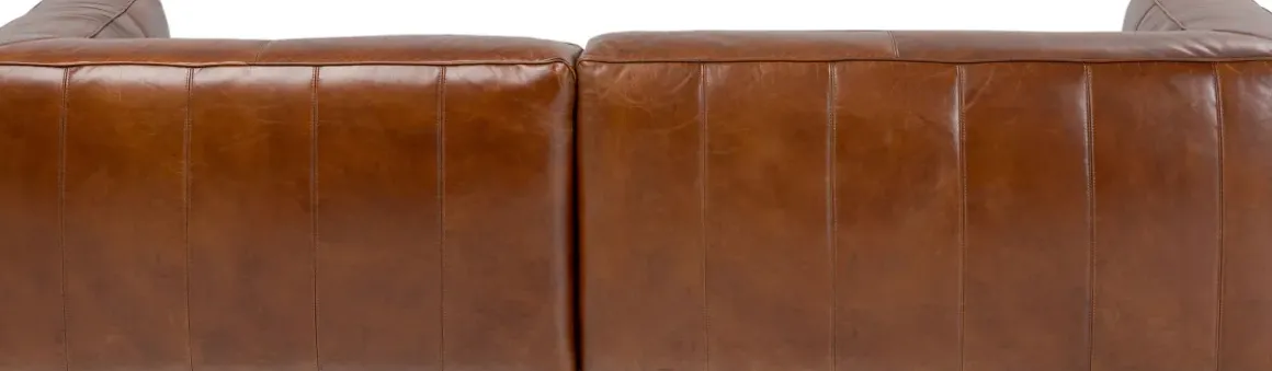 Hörnsoffa Cubetto Divan - Brun Läder - KARE Design
