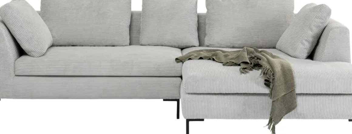 Hörnsoffa Gianni - Grå Manchester Höger, 290x167cm - KARE Design
