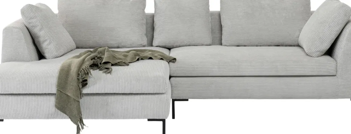 Hörnsoffa Gianni - Grå Manchester Vänster, 290x167cm - KARE Design