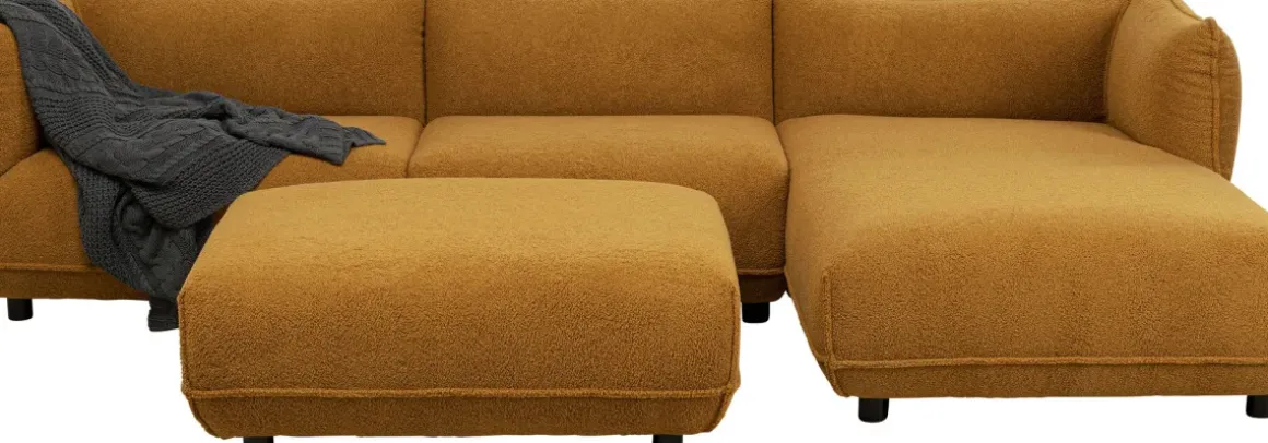 Hörnsoffa Gigi - Ljusbrun, Höger - KARE Design