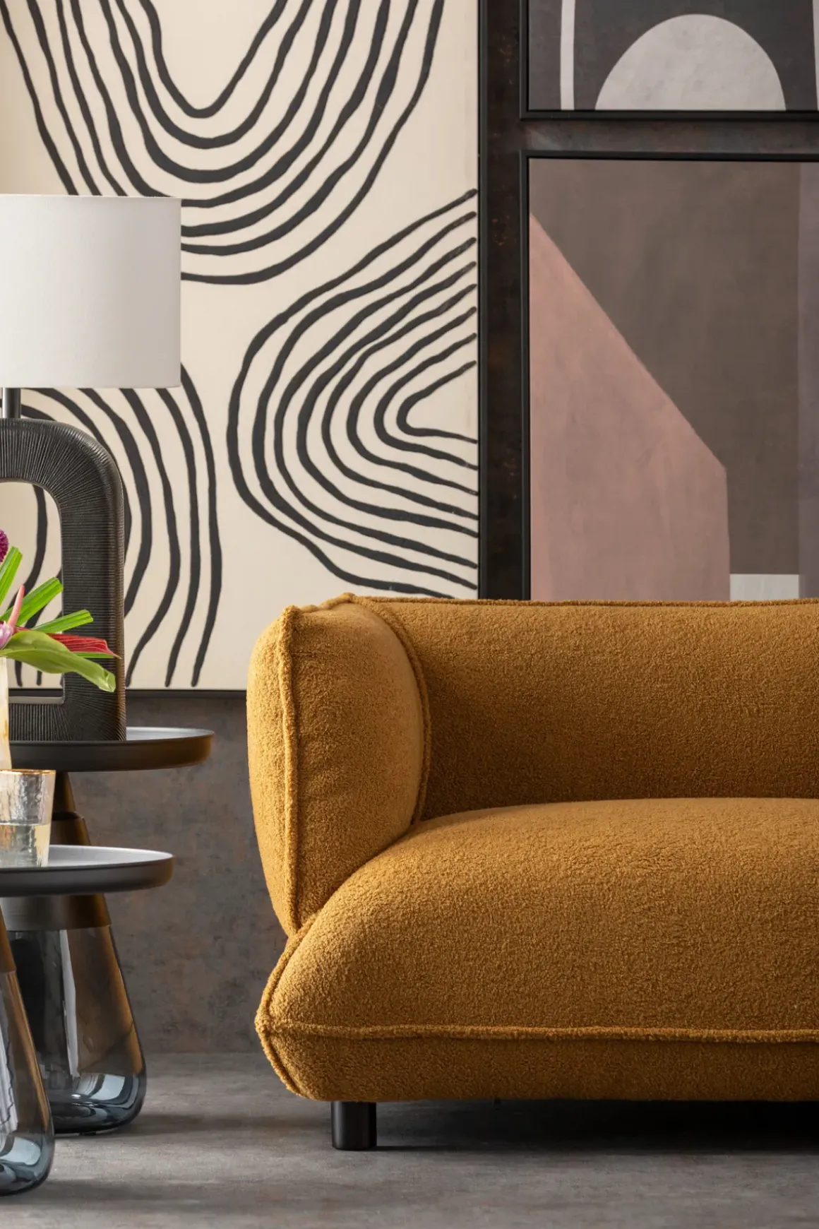 Hörnsoffa Gigi - Ljusbrun, Höger - KARE Design