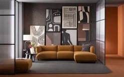 Hörnsoffa Gigi - Ljusbrun, Höger - KARE Design