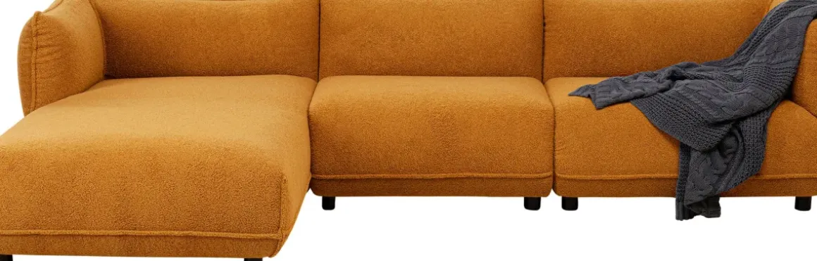 Hörnsoffa Gigi - Ljusbrun, Vänster - KARE Design