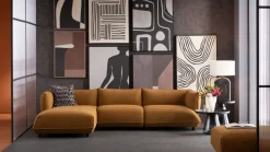 Hörnsoffa Gigi - Ljusbrun, Vänster - KARE Design