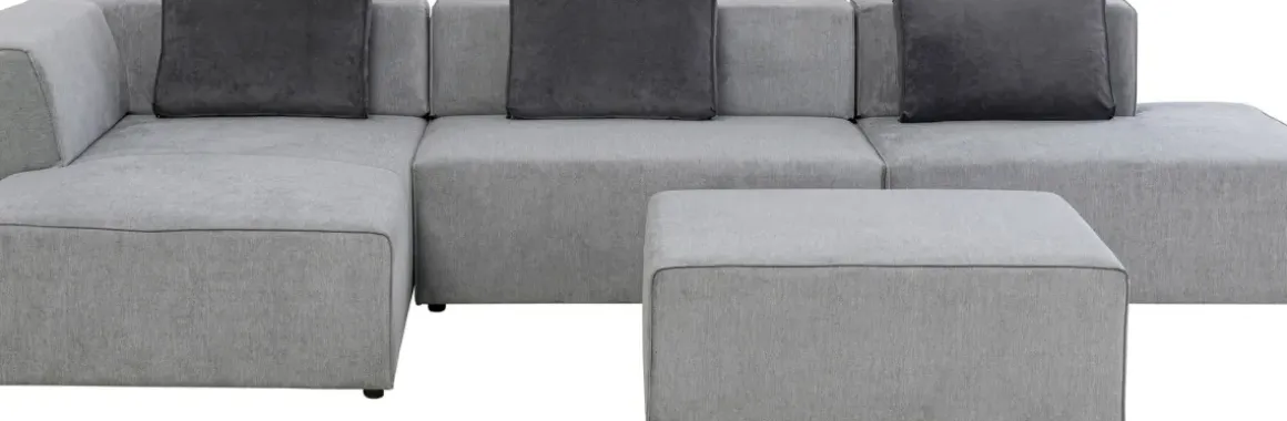 Hörnsoffa Infinity Atlanta - Grå Vänster, 357x182cm - KARE Design