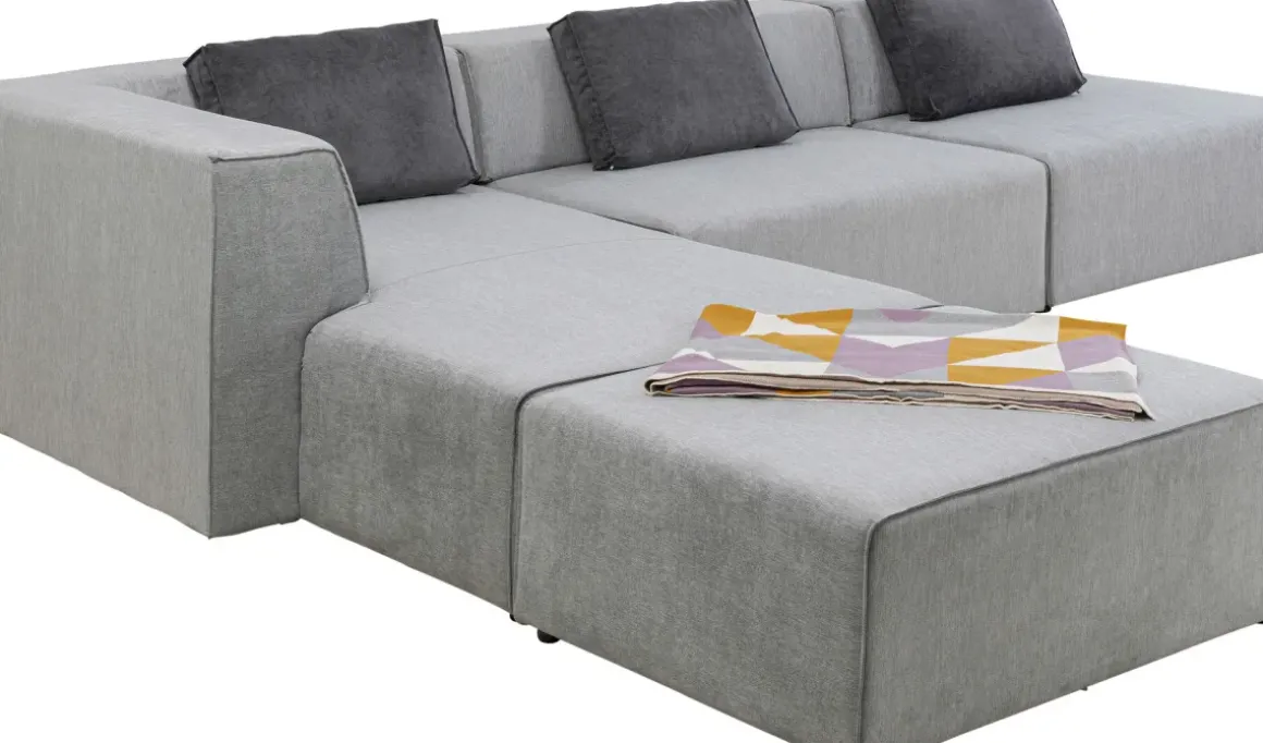 Hörnsoffa Infinity Atlanta - Grå Vänster, 357x182cm - KARE Design