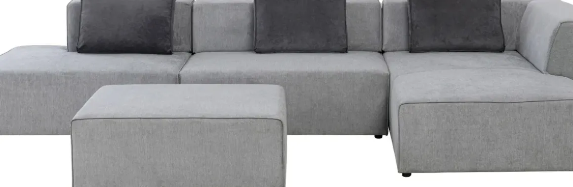 Hörnsoffa Infinity Atlanta Grå Höger, 357x182cm - KARE Design