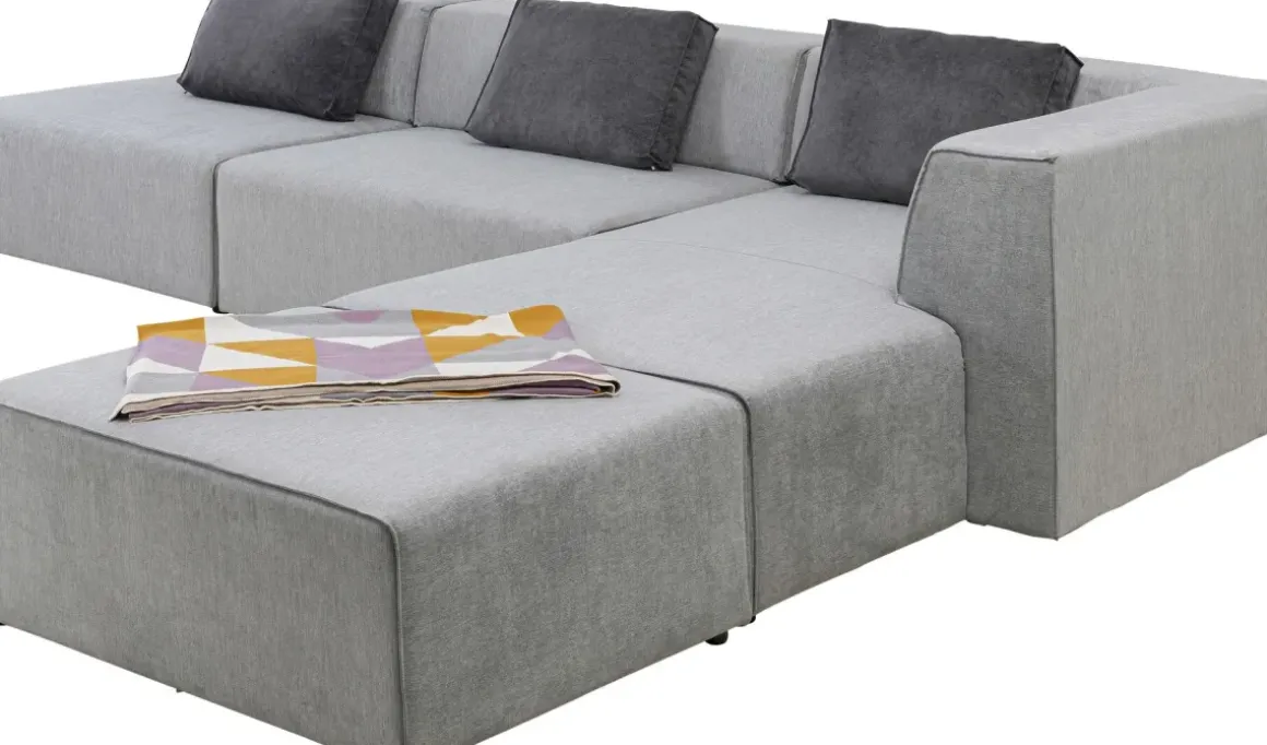 Hörnsoffa Infinity Atlanta Grå Höger, 357x182cm - KARE Design
