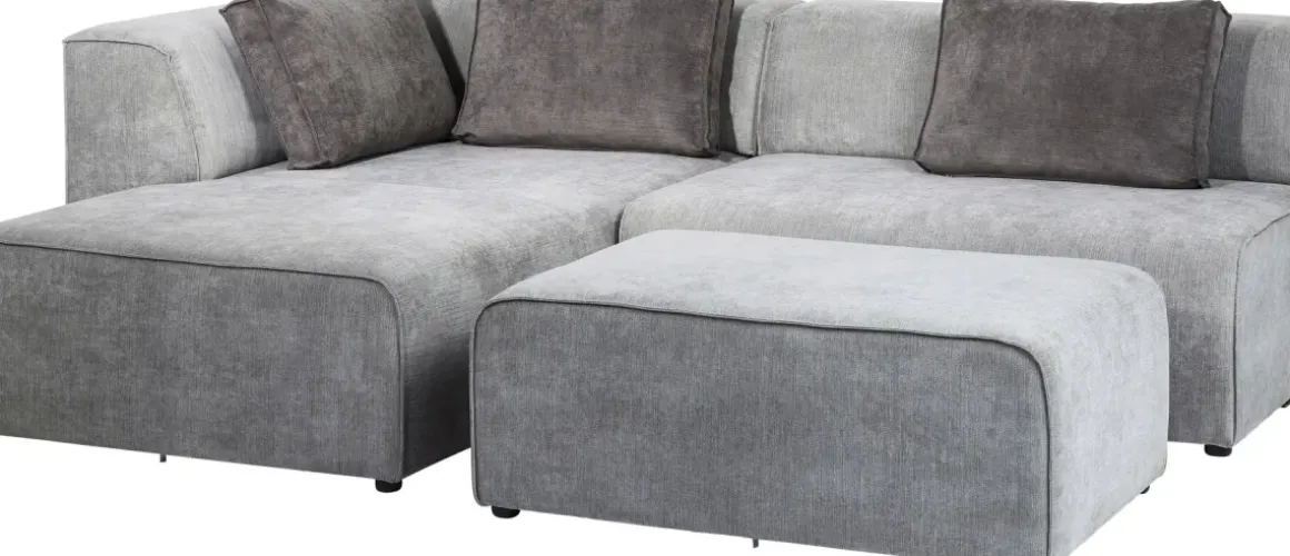 Hörnsoffa Infinity - Grå Vänster, 306x182cm - KARE Design