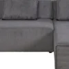 Hörnsoffa Infinity - Med Ottoman, Grå Manchester, Höger - KARE Design