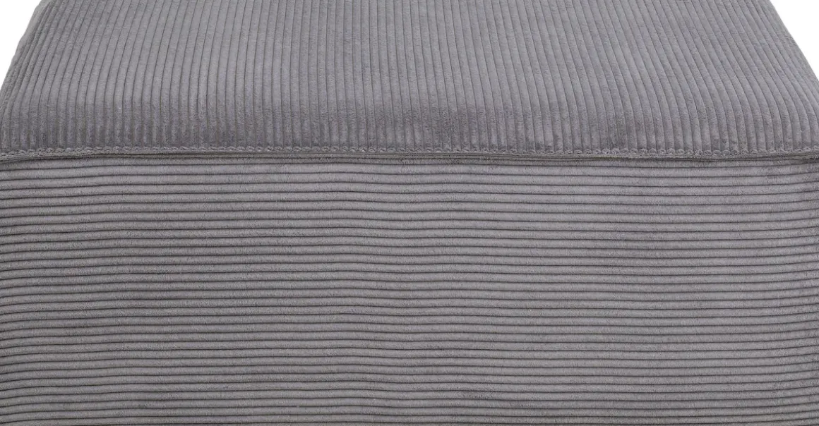 Hörnsoffa Infinity - Med Ottoman, Grå Manchester, Höger - KARE Design
