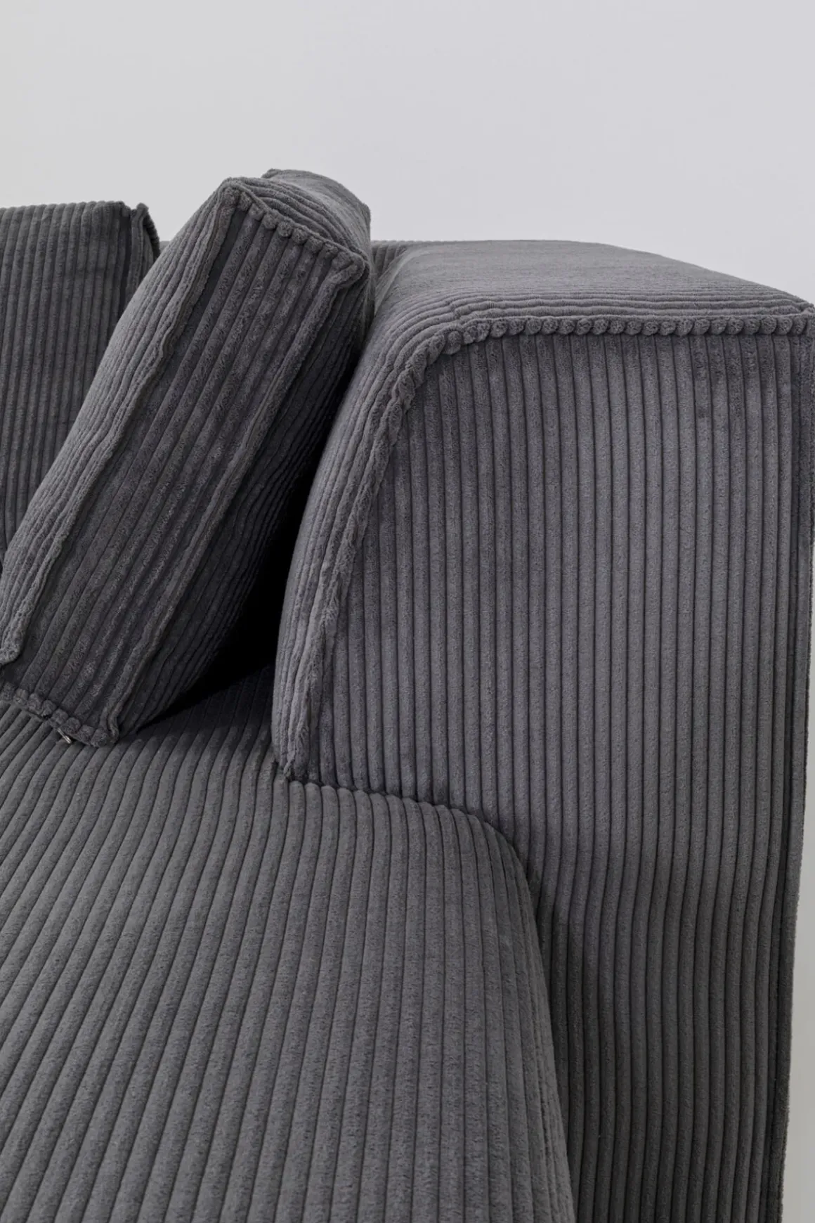 Hörnsoffa Infinity - Med Ottoman, Grå Manchester, Höger - KARE Design