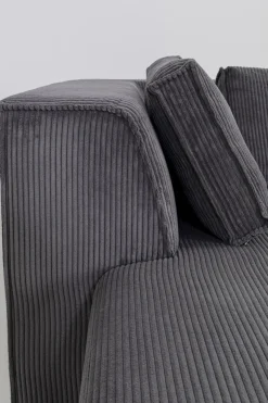 Hörnsoffa Infinity - Med Ottoman, Grå Manchester, Vänster - KARE Design