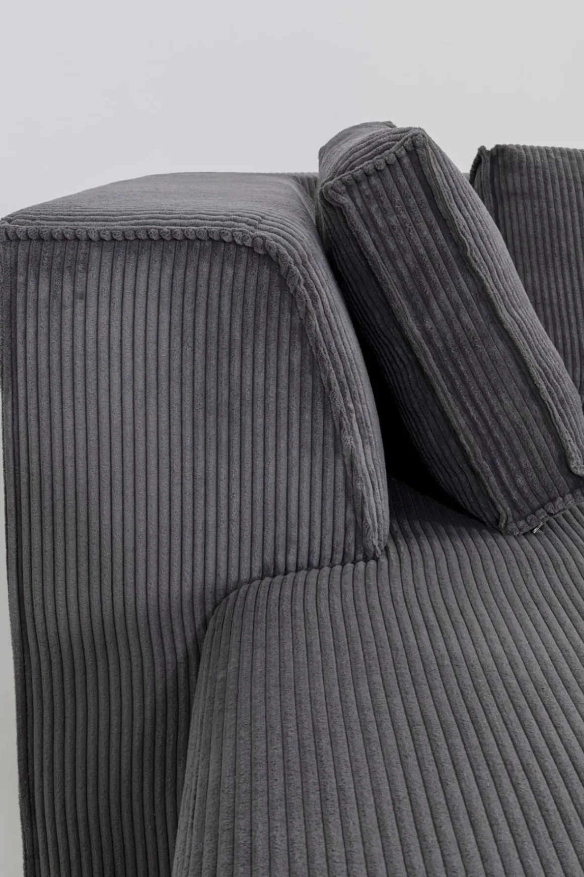 Hörnsoffa Infinity - Med Ottoman, Grå Manchester, Vänster - KARE Design