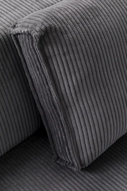 Hörnsoffa Infinity - Med Ottoman, Grå Manchester, Vänster - KARE Design