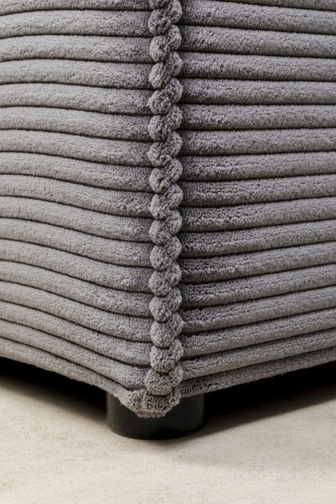 Hörnsoffa Infinity - Med Ottoman, Grå Manchester, Vänster - KARE Design